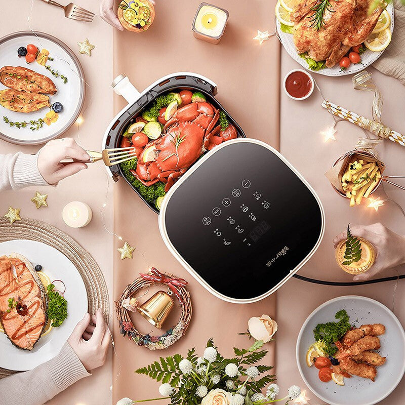 5L Microcomputer Touch Control Micro Steam Fries Electric Fryer