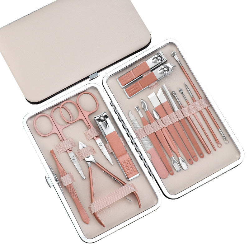 Stainless Steel Nail Clippers 23-piece  Manicure kit best for skin care