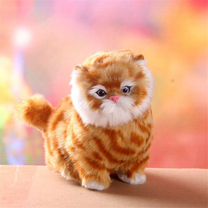 Lovely New Electric Simulation Stuffed Plush Cats Toys for Kids